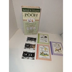 Vintage 1997 The Classic Pooh Treasury Vol 3  Hardcover Books 3 Cassettes